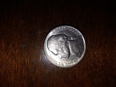 Five cents 1988 D foto