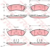 Set placute frana,frana disc MERCEDES M-CLASS (W163) (1998 - 2005) TRW GDB1379