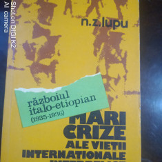 Razboiul Italo-Etiopian (1935-1936)-N.Z.Lupu