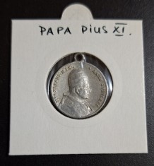Papa Pius XI Medalion vechi, pandativ - religie - biserica - crestinism - botez