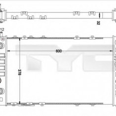 Radiator, racire motor OPEL ASTRA G Hatchback (F48, F08) (1998 - 2009) TYC 725-0040-R