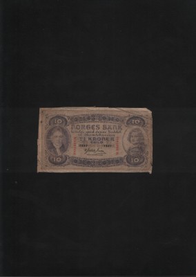Norvegia 10 kroner 1937 seria6887466 foto