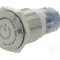 Intrerupator anti-vandalism, ON-ON, &Oslash;16mm, ONPOW - LAS2GQF-11ZDT/R/12V/S