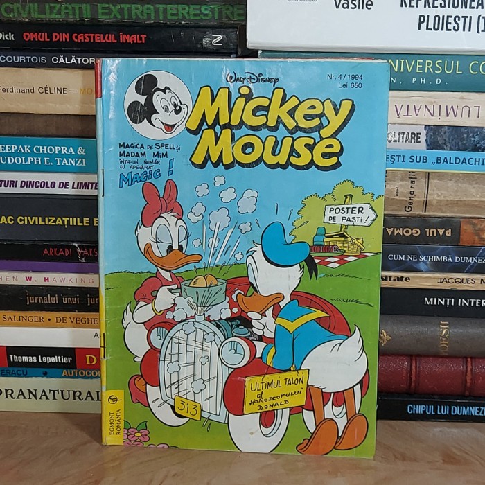 MICKEY MOUSE * REVISTA BENZI DESENATE , EGMONT , ROMANIA , NR. 4 / 1994