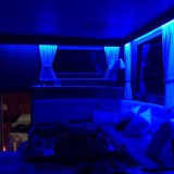 Banda LED Albastra 3528, 300 LED-uri, 5m, 4.8W/m, 12V, IP65 - Iluminare Decorativa Interior/Exterior