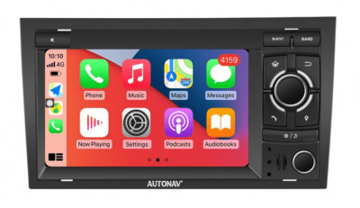 Navigatie Audi A4 B6 B7 AUTONAV ECO Android GPS Dedicata, Memorie 16GB Stocare, 1GB DDR3 RAM, Display 7&amp;quot; Full-Touch, WiFi, 2 x USB, Bluetooth, CPU Qua foto