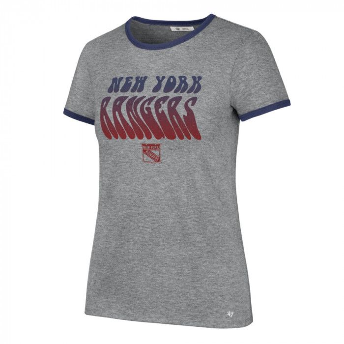 New York Rangers tricou de dama Letter Ringer grey - L