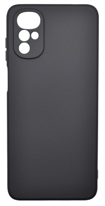Husa de protectie din Silicon cu Microfibra la interior compatibila Motorola Moto G22, Negru