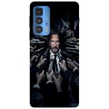 Husa compatibila cu Motorola Edge 20 model John Wick, Silicon, TPU, Viceversa, Transparent, Carcasa