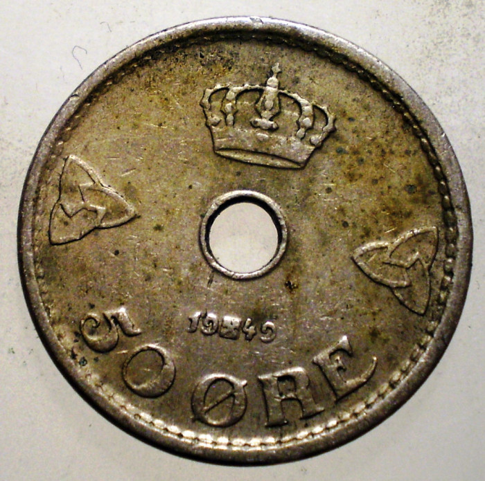 1.615 NORVEGIA 50 ORE 1949