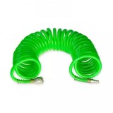 Furtun spiralat, cupla rapida 5m pu 8x12mm 1/4&rdquo;, Dedra