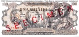 REPRODUCERE bancnota specimen 100 Lei 25-iunie 1947 Romania