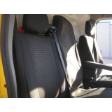 2+1 Huse Scaune pentru RENAULT MASTER 2009-2016 Microbuze Negru Textil