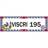 Cumpara ieftin 001 Model Traditional, CeramicPrint - 10x30 (nume si nr.), Ramă metalică (recomandat)