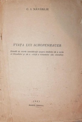 VIATA LUI SCHOPENHAUER - dedicatie!!! foto