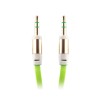 Cablu Audio AUX Jack 3.5mm (Verde) 1 Metru Bulk