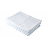 Cearceaf de pat din bumbac damasc, cu elastic, 220 x 260 cm