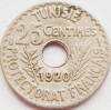 2966 Tunisia 25 centimes 1920 Muhammad V 1338 km 244, Africa