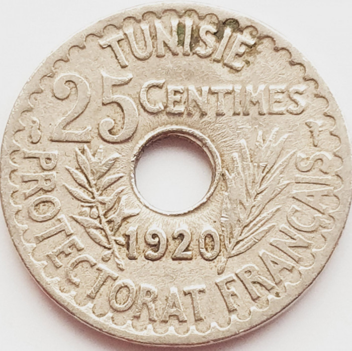 2966 Tunisia 25 centimes 1920 Muhammad V 1338 km 244