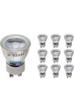 Becuri LED GU10 Alb Cald 3000K 3W &oslash;35mm - Pachet de 10 - Lumini de punct pentru tavan - Echivalent 25W Ha