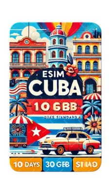 eSIM, 10GB, 30 Days, Cuba, Standard foto
