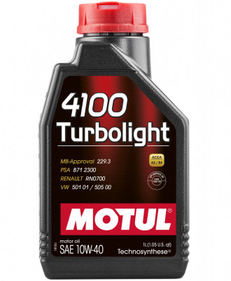 Ulei Motor Motul 4100 Turbolight 10W-40 1L 108644 foto