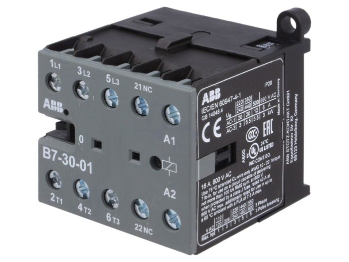 Contactor 3-Pini 24VAC 7A