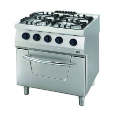 Masina de gatit pe gaz-4 arzatoare si cuptor-80x70cm
