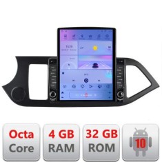 Navigatie Kia Picanto 2011-2015 G-217 ecran tip TESLA 9.7&quot; cu Android Radio Bluetooth Internet GPS WIFI 4+32GB DSP 4G CarStore Technology