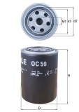 Filtru ulei MAHLE OC 59
