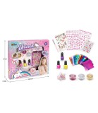 Set de Manichiură cu Sclipici și Pietre cu Unicorn