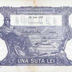 REPRODUCERE bancnota 100 lei 28 iunie 1928 Romania