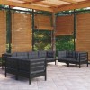VidaXL Set mobilier de grădină cu perne, 8 piese, lemn masiv de pin 3096272