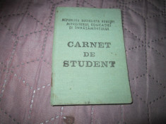 carnet de student rsr atentie este nou necompletat c acte foto