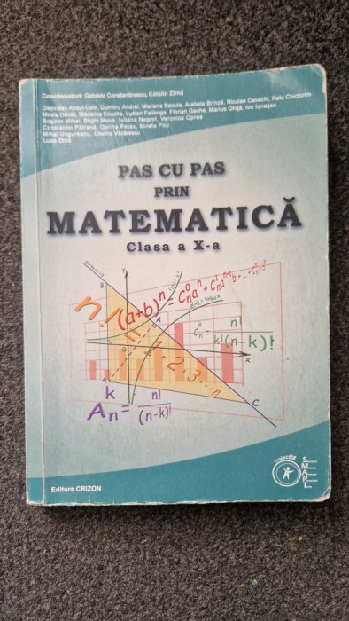 PAS CU PAS PRIN MATEMATICA CLASA A X-A - Constantinescu, Zirna