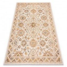 Covor COLOR 19521460 SISAL ornament, cadru, scorţişoară - bej, 80x150 cm
