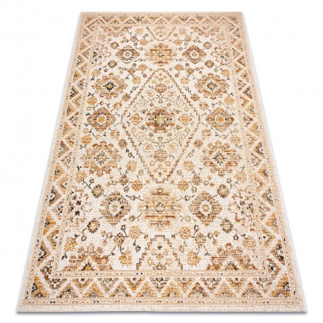 Covor COLOR 19521460 SISAL ornament, cadru, scorţişoară - bej, 200x290 cm