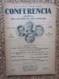 CONFERENCIA , JOURNAL DE L &#039; UNIVERSITE DES ANNALES 1931 - 1932