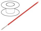 Cablu litat roșu 30m 22AWG 600V fără clasificare CPR