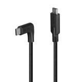 Cablu Lindy USB C, 90&Acirc;&deg;, 10Gbps, 1m negru &quot;LY-32018&quot; (timbru verde 0.18 lei)