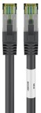 Cablu de retea RJ45 S/FTP CAT 8.1 cu mufe CAT 6A 25m Negru, Goobay G66729