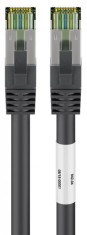 Cablu de retea RJ45 S/FTP CAT 8.1 cu mufe CAT 6A 15m Negru, Goobay G66727
