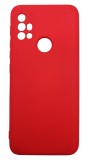 Husa din silicon, silk touch si catifea pentru Motorola G30, Rosu, Oem