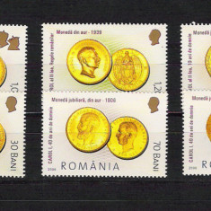ROMANIA 2006 - ISTORIA MONEDEI ROMANESTI-MONEDE DE AUR, MNH - LP 1710