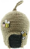 Decoratiune suspendata pentru balcon/terasa Khevga, fibre vegetale, maro, 13 x 13 x 23 cm