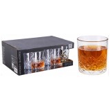 Set 6 pahare de whisky, 340 ml, sticla transparenta, JollyMag, AMS01219