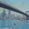 *Statele Unite, poduri (2), New York, c.p.i., circulata, 1969