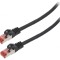 Patch cord S/FTP 6 litat Cu LSZH negru 10m 26AWG