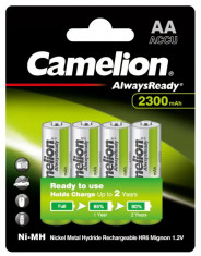 Baterie Reincarcabila Camelion AA LR6 Acumulatori Preincarcati Ni-MH 1.2V 2300mAh Blister 4 foto