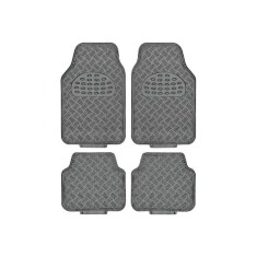Covor auto interior aluminiu carbon foto